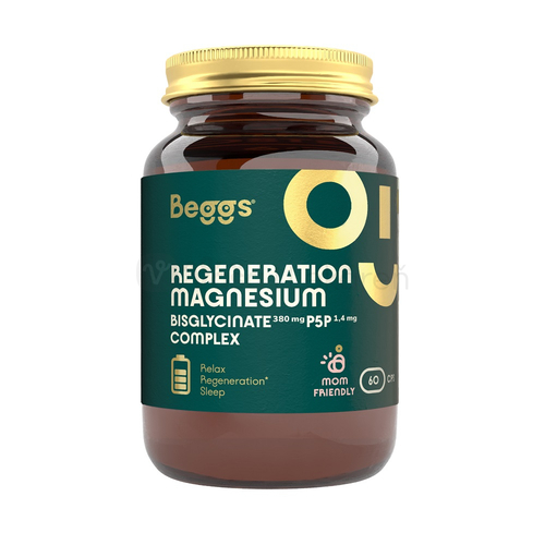 Beggs Magnesium 380 mg + P5P Complex 1,4 mg (horčík s vitamínom B6)