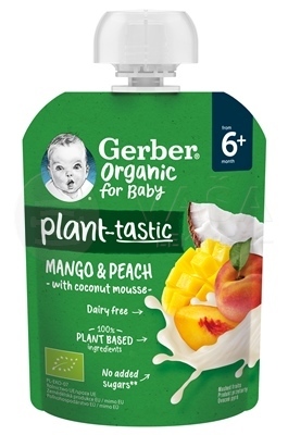 Gerber Organic BIO Kapsička Mango, broskyňa, kokos (od ukončeného 6. mesiacca)