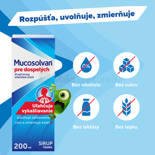 Mucosolvan Sirup pre dospelých (Rodinné balenie)