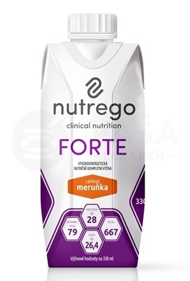 Nutrego FORTE s príchuťou marhuľa