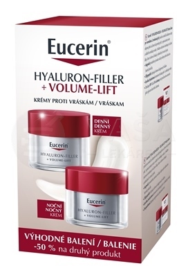Eucerin Hyaluron-Filler + Volume-Lift Krémy proti vráskam (Výhodné duo balenie)