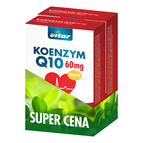 Vitar Koenzým Q10 Forte 60 mg (Duopack)