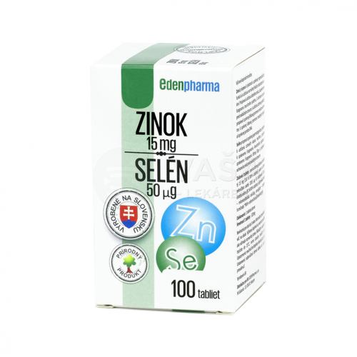 EDENPharma Zinok 15 mg + Selén 50 mcg