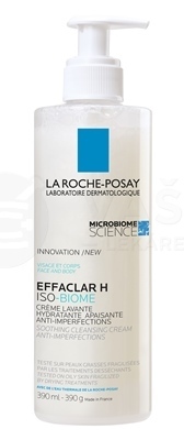 La Roche-Posay Effaclar H Iso-Biome Upokojujúci čistiaci krém proti nedokonalostiam na tvár a telo