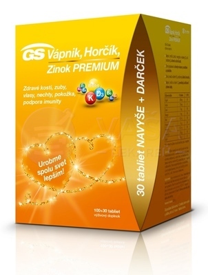 GS Vápnik, Horčík, Zinok Premium + darček