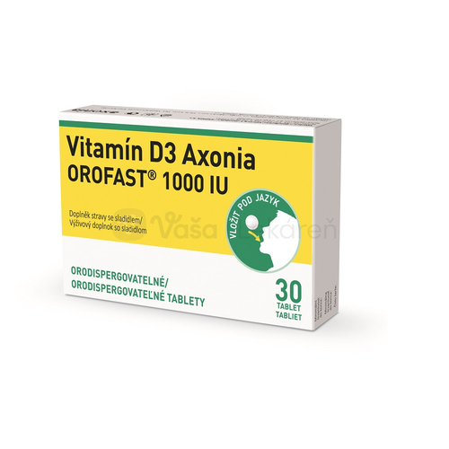 Axonia Vitamín D3 OROFAST 1000 IU