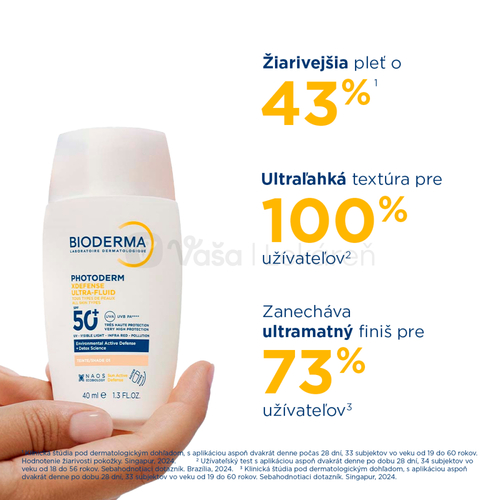 Bioderma Photoderm XDefense Ultra fluid na opaľovanie SPF 50+ (veľmi svetlý)