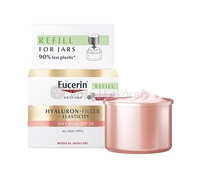 Eucerin Hyaluron-Filler + Elasticity Rosé Denný anti-age krém SPF30 (Náhradná náplň)