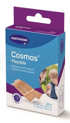 Cosmos Pružná náplasť na rany elastická textilná (2 veľkosti)