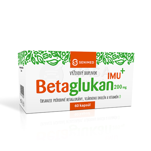 Senimed Betaglukan 200 mg IMU+ s vlákninou a vitamínom D