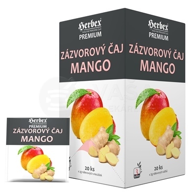 Herbex Premium Zázvorový čaj Mango