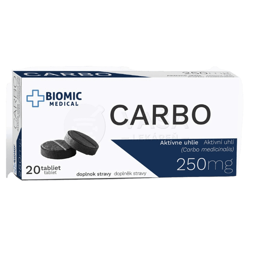 Biomic Carbo Aktívne uhlie 250 mg