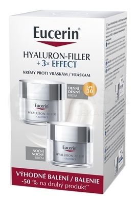 Eucerin Hyaluron-Filler + 3x Effect Krémy proti vráskam (Výhodné duo balenie)
