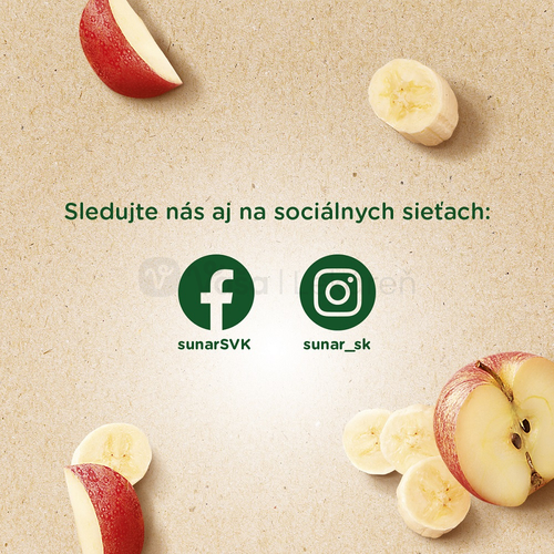 Sunar BIO Ovocná kapsička Jablko, banán (od ukončeného 4.mesiaca)