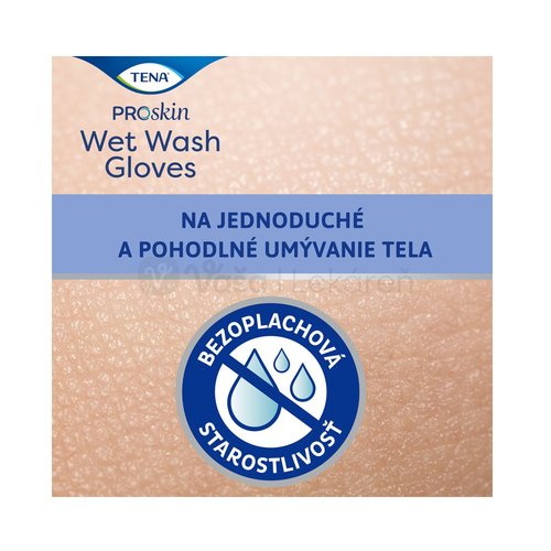 Tena Wet Wash Gloves (Vlhčené rukavice na umývanie, neparfumované)
