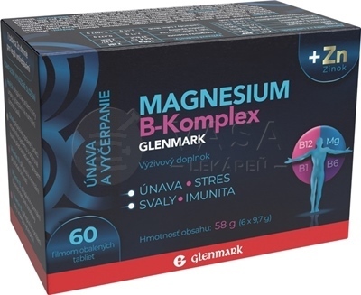 Glenmark Magnesium B-komplex + Zinok