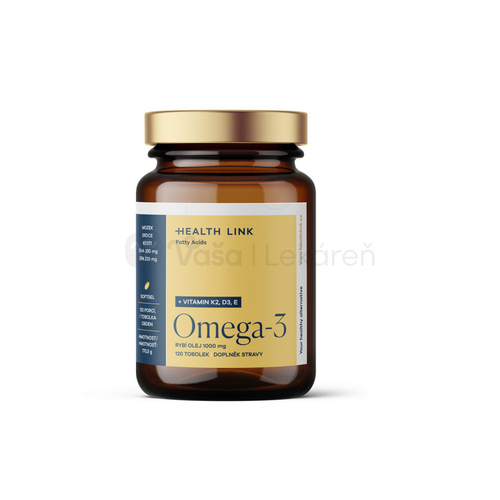 Health Link Omega 3 Rybí olej 1000 mg + K2 + D3 + E