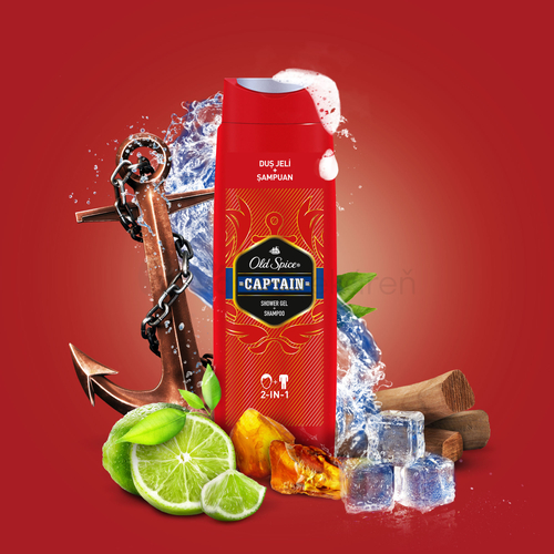 Old Spice Captain Sprchový gél a šampón pre mužov