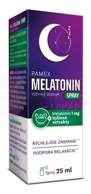Pamex Melatonín Spray s bylinnými extraktmi