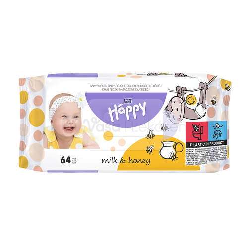 Bella Happy Detské utierky Mlieko &amp; Med
