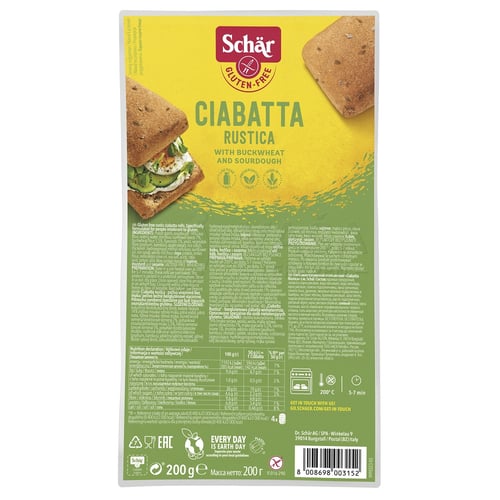 Schär CIABATTA RUSTICA žemle