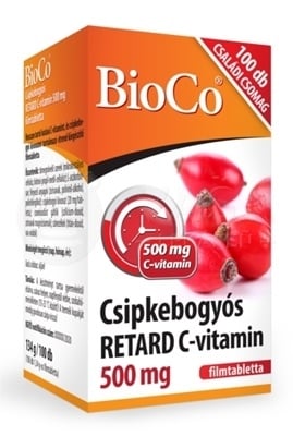 BioCo Vitamín C Retard 500 mg s plodom šípky