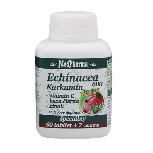 MedPharma Echinacea 600 Forte Kurkumín