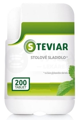 Steviar Stolové tabletové sladidlo na báze glykozidov steviolu