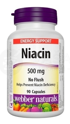 Webber Naturals Niacin 500 mg (nealergický)