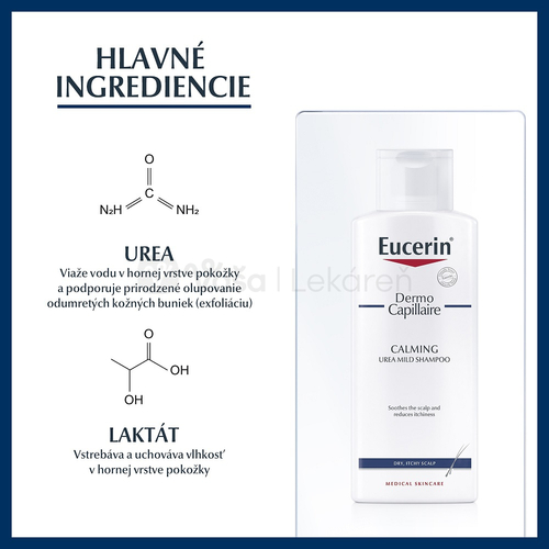 Eucerin DermoCapillaire 5% Urea Šampón na suchú pokožku