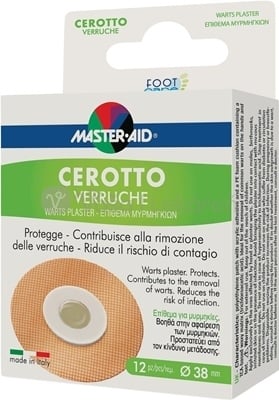 Master Aid Foot Care Náplasti na bradavice, okrúhle, priemer 38 mm