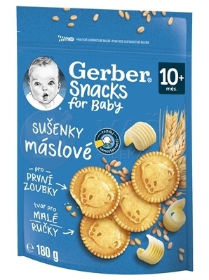 Gerber Snacks for Baby Maslové sušienky (od ukončeného 10. mesiaca)