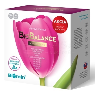 Biomin BioBalance Menopuse Akcia (1 mesiac zadarmo)