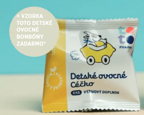 TOTO Detské ovocné bonbóny vzorka