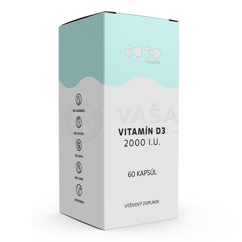 TOTO Vitamín D3 2000 I.U.