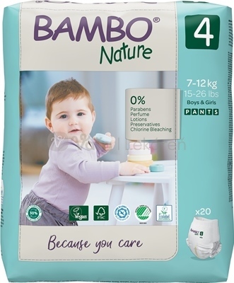 Bambo Pants 4 Detské plienkové nohavičky (7-14 kg)