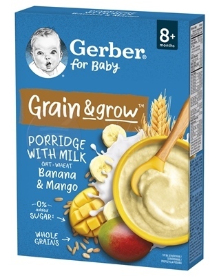 Gerber for Baby Mliečna kaša Pšenično-ovsená Banán a mango (od ukončeného 8. mesiaca)