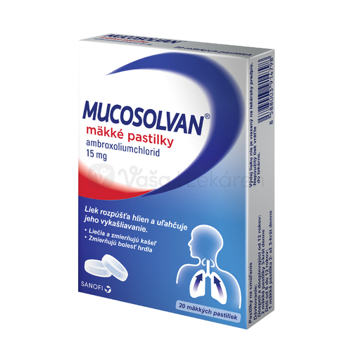 Mucosolvan Mäkké pastilky 15 mg
