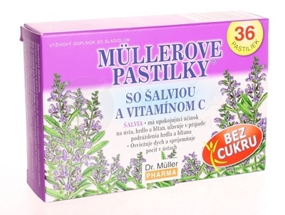 Müllerove pastilky so šalviou a vitamínom C