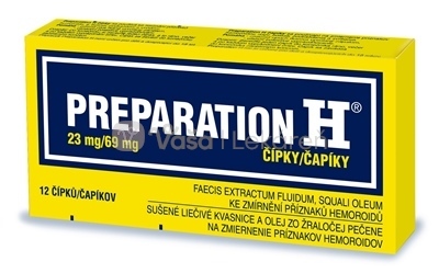 Preparation H Čapíky na liečbu hemoroidov