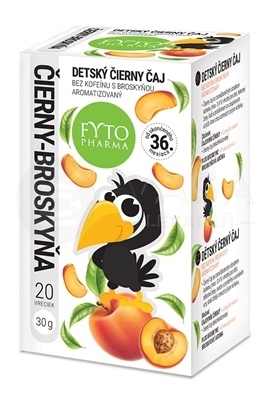 Fyto Detský čierny čaj Broskyňa bez kofeínu