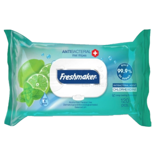 Freshmaker Hygienické antibakteriálne utierky Limetka - mäta