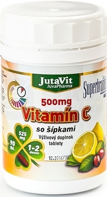 Jutavit Vit.c so Sipka. 500mg 90tbl(post.uvol)xxx