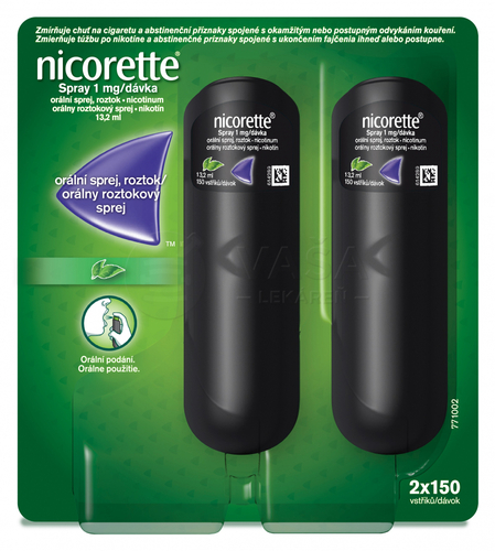 Nicorette Spray 1mg/dávka (Dvojbalenie)