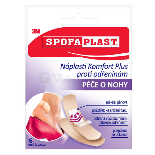 3M SpofaPlast č. 186 Komfort Mäkké náplasti proti odreninám  (72 x 25 mm)