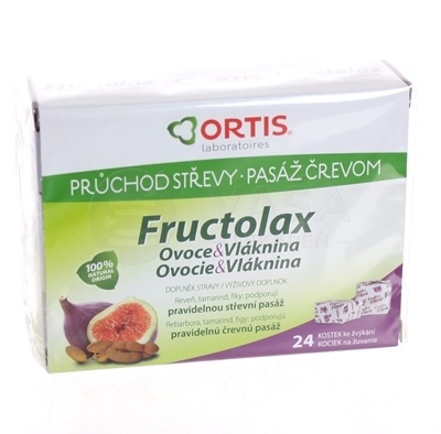 Fructolax Ovocie a vláknina Kocky