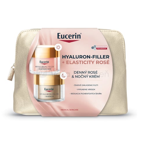 Eucerin Hyaluron-Filler + Elasticity Rosé Vianočná darčeková kazeta