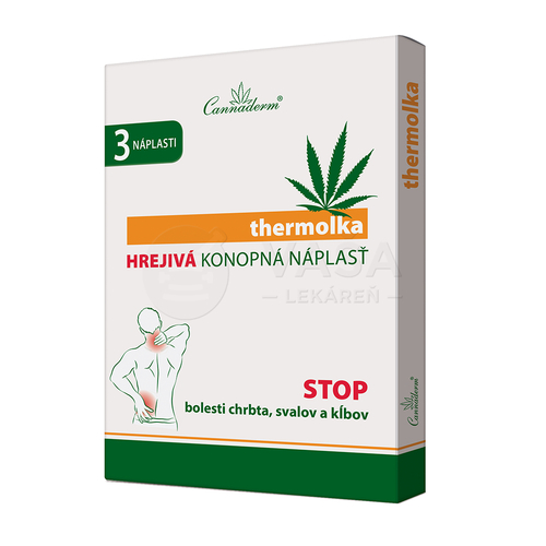 Cannaderm Thermolka Hrejivá konopná náplasť