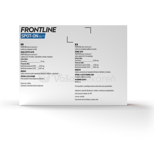 FRONTLINE Spot-On pre psy S (2-10 kg)