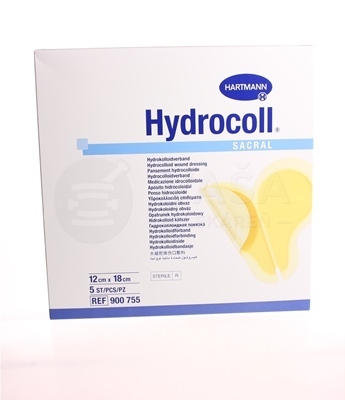 Hydrocoll Sacral Kompres hydrokoloidný na rany v sakrálnej oblasti (12 x 18 cm)